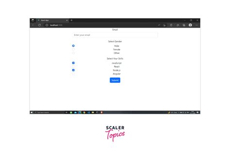 React Hook Form Scaler Topics