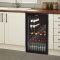 Swan Litre Black Glass Fronted Under Counter Fridge