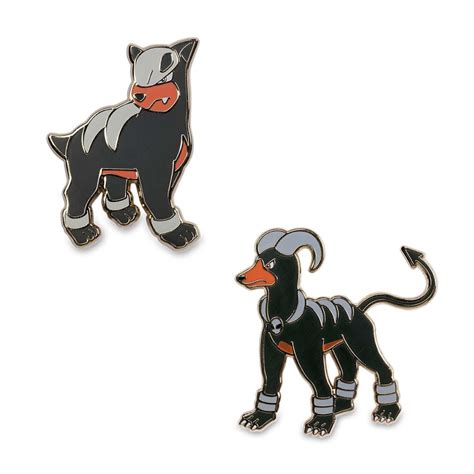 Houndour And Houndoom Pokémon Pins 2 Pack Pokémon Center Official Site