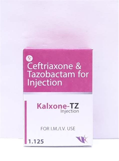 Kalxone Tz Ceftriaxone 1000mg Tazobactam 125 Mg 1 125 At Rs 349 Vial