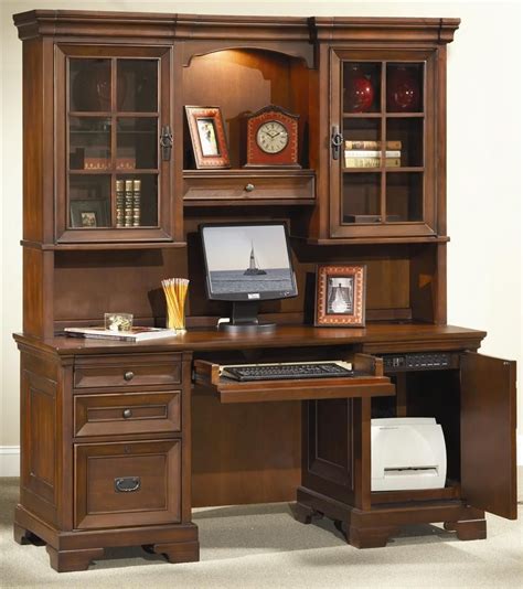 Richmond Credenza Desk And Hutch By Aspenhome Office Desk With Hutch