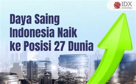 Daya Saing Indonesia Naik Ke Posisi 27 Dunia Lampaui Jepang Hingga Inggris