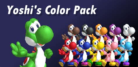 Yoshi’s Color Pack – SSBM Textures