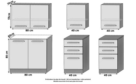 Kompano Cuisine Compl Te L Cm Cuisine Droite Pcs Plan De