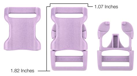 Inch Lavender Ykk Contoured Side Release Plastic Buckle For