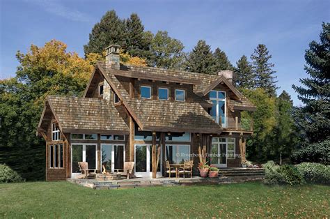 Riverbend Timber Framing: Bridgewater Home Plan