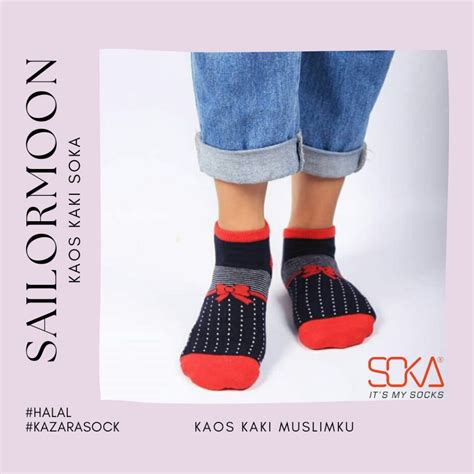 Jual Kazarasock Kaos Kaki Soka Sailormoon Ankle Size Motif Shopee