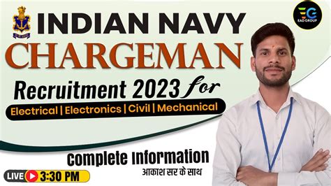 Navy Chargeman Recruitment 2023 Notification Salary Syllabus