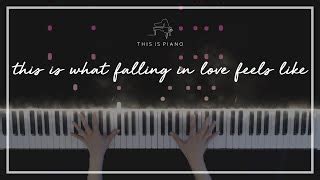 Jvke This Is What Falling In Love Feels Like By This Is Piano Hoja