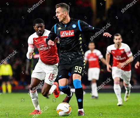 Napolis Arkadiusz Milik C Action Against Editorial Stock Photo Stock