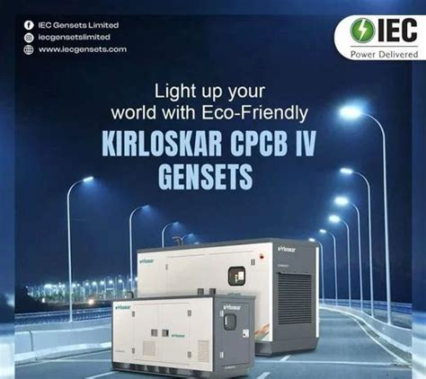 125 Kva Kirloskar Cpcb Iv Generator At Rs 1150000piece Kirloskar