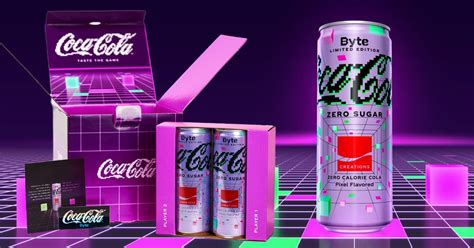 Coca Cola Byte Pixel Flavored Soda Limited Edition The Green Head