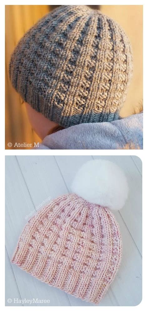 Waffle Stitch Beanie Hat Free Knitting Pattern Artofit