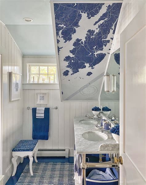 Chart Your Way To A Classic Coastal Bathroom Molly In Maine