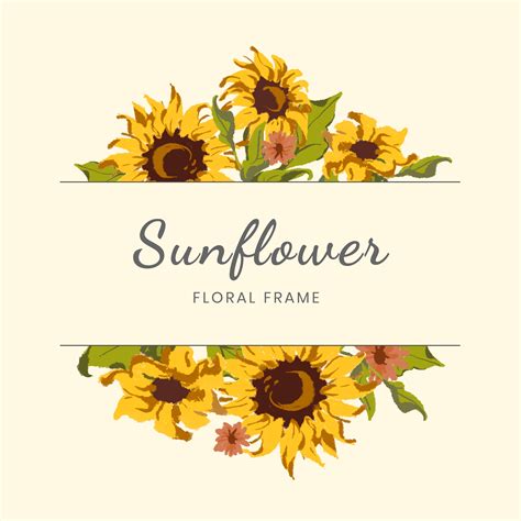 Sunflower wreath - Download Free Vectors, Clipart Graphics & Vector Art