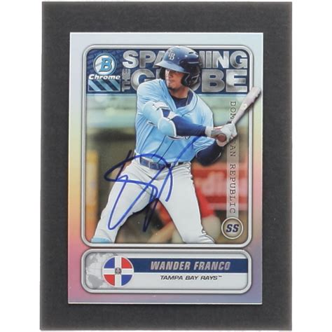 Wander Franco Signed 2020 Bowman Chrome Spanning The Globe STGWF