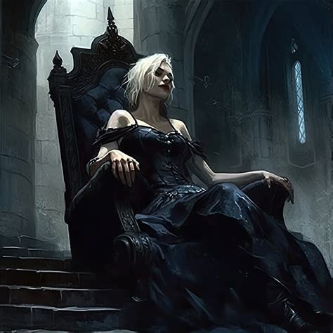 Blood Reign the Gothic Vampire Queen on Her Throne Goth Art Vampire Art ...