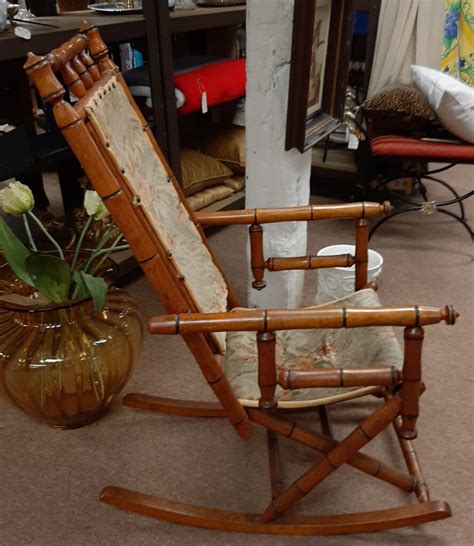 Antique Platform Carpet Rocking Chair Its Bazaar On 21st Street