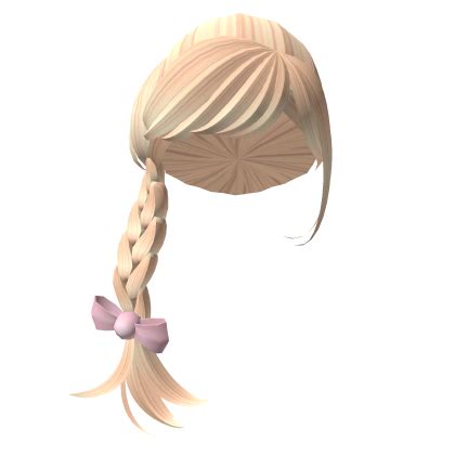 Blonde Doll Over The Shoulder Braids With Bow Roblox