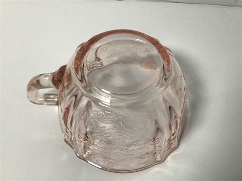 Vintage Federal Glass Madrid Pink Depression Cup And Saucer Ebay