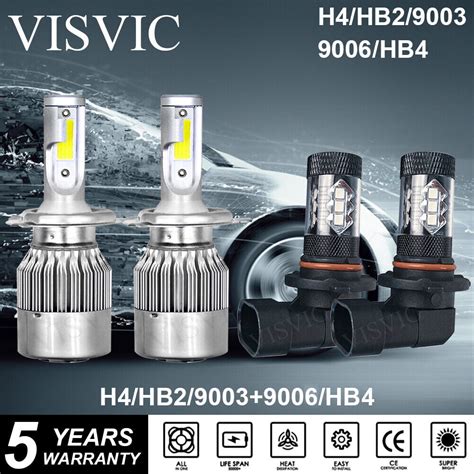 H K Led Bulb Headlights Fog Lights For Toyota Rav