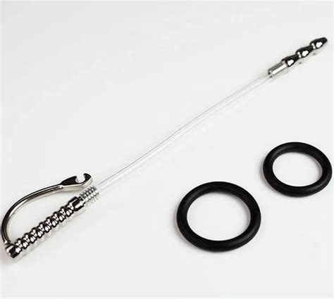 250mm Stainless Steel Silicone Hose Connected Urethral Tube Penis Plug Urethra Sounds Sex Toy