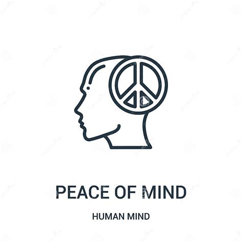 Peace Of Mind Icon Vector From Human Mind Collection Thin Line Peace