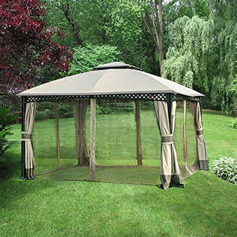 Garden Winds Replacement Canopy and Netting for Windsor Dome Gazebo ...