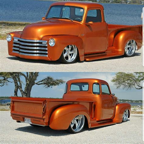 Custom Orange Ford Truck