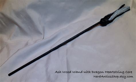 Ash Wood Wand with Dragon Heartstring Core | Etsy