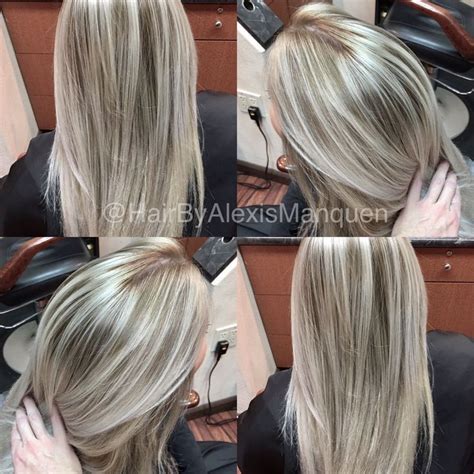 Platinum Balayage Blonde Using Kenra Simply Blonde Hair Today Gone
