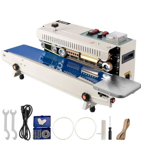 Vevor Silver Continuous Band Heat Sealer In To In Seal Width