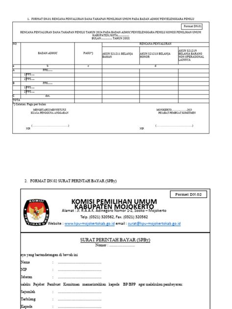 Format Dokumen Penyaluran Dan Pertanggungjawaban Penggunaan Dana Tahapn