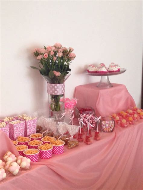 Mesa De Dulces Cumpleaños Rosa Table Decorations Table Decor