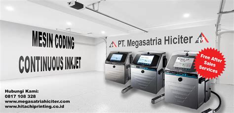 Mesin Coding Continuous Inkjet PT Megasatria Hiciter