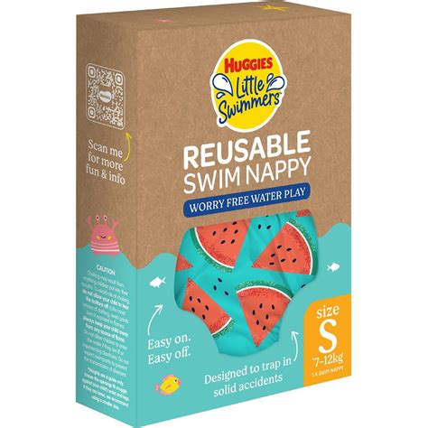 Huggies Little Swimmers Reusable Swim Nappies Small Each Woolworths