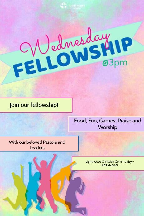 Church Fellowship Template Postermywall