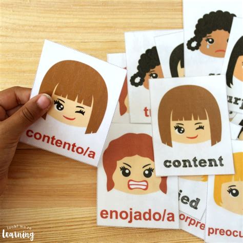 Printable Spanish Feelings Flashcards Look We Re Learning