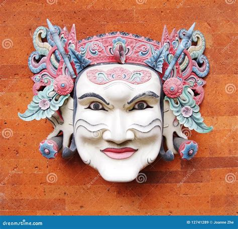 Balinese Mask Traditional Stock Image Image Of Colourful 12741289