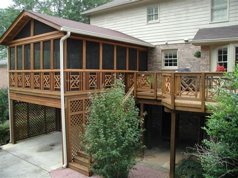 Screen Porch With Amazing Railing Porch Design Front Porch Design