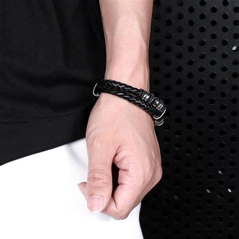 Koupit Men S Beaded Bracelet Versatile Stainless Steel Personalized