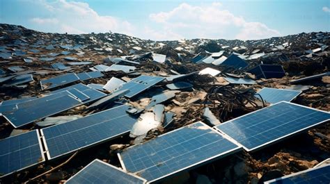 Premium Ai Image A Dumping Ground For Solar Panels Concept Of Green