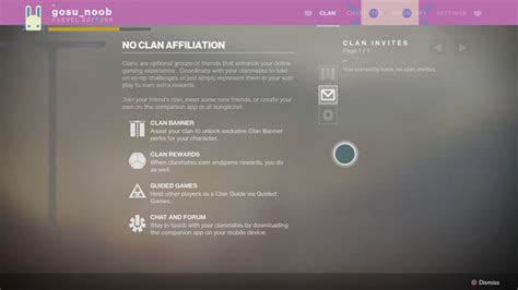 Destiny 2 Can't Get & Modify Clan Banner & Progression Problems