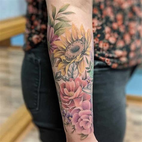 Wildflower Tattoo Sleeve