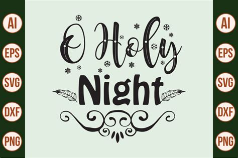 O Holy Night Svg Cut File By Orpitabd TheHungryJPEG