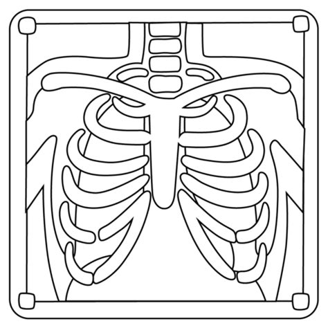 Røntgen emoji tegninger til print