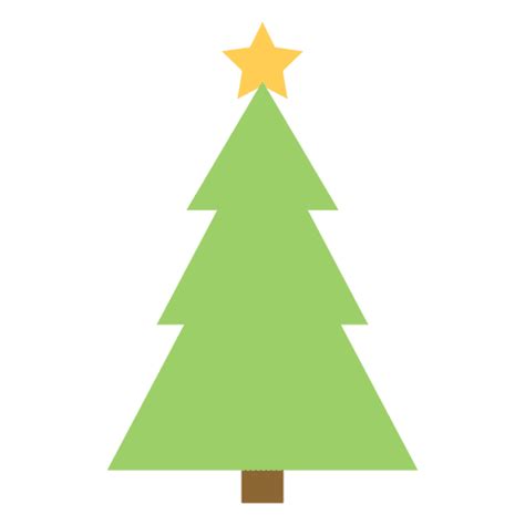 Christmas Tree Flat Icon 63 PNG & SVG Design For T-Shirts