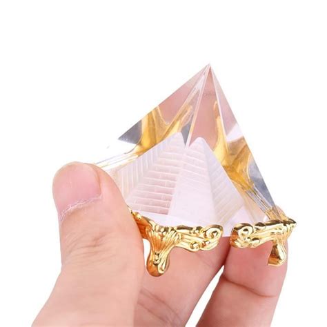 Mxzzand Pyramide Cristal Egypte Feng Shui D Coration Maison Cdiscount