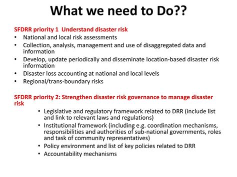 Sendai Framework For Disaster Risk Reduction Ppt Download