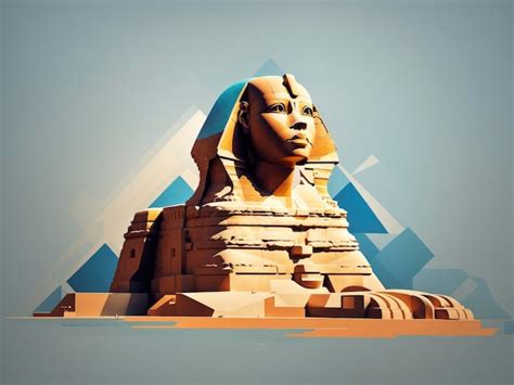 Premium Ai Image Great Sphinx Of Giza Digital Art